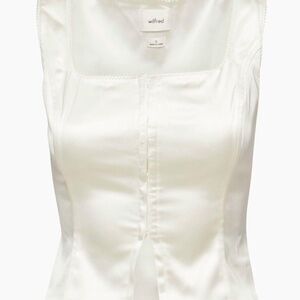 Aritzia Women's Cream and White Corset